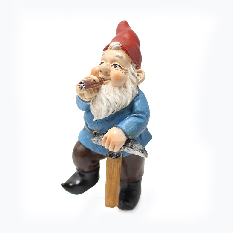 Cross-border resin garden dwarf four dwarf room climbing rope outdoor garden dwarf decoration spot wholesale
