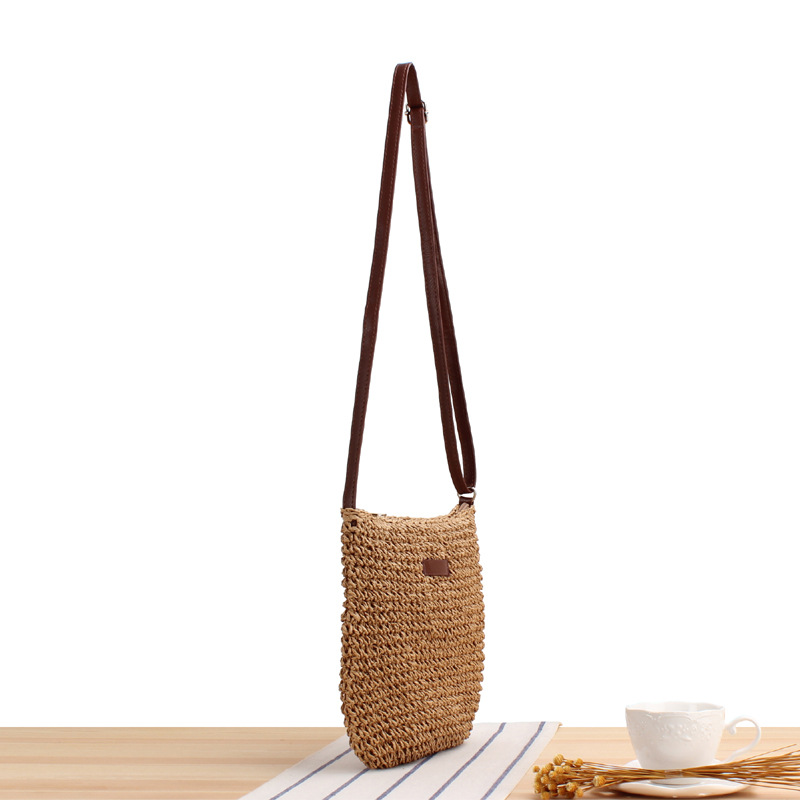 A generation of small commuter crossbody woven bag Korean fashion beach bag New Tide ins leisure straw bag