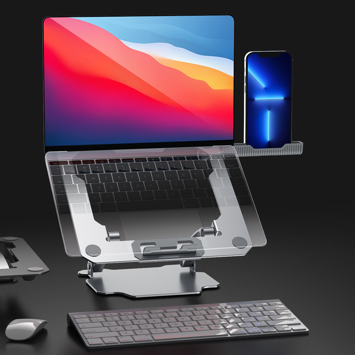 New Lazy Laptop Stand Tablet Desktop Stand Heat Dissipation Lifting Folding Aluminum Alloy Factory Spot