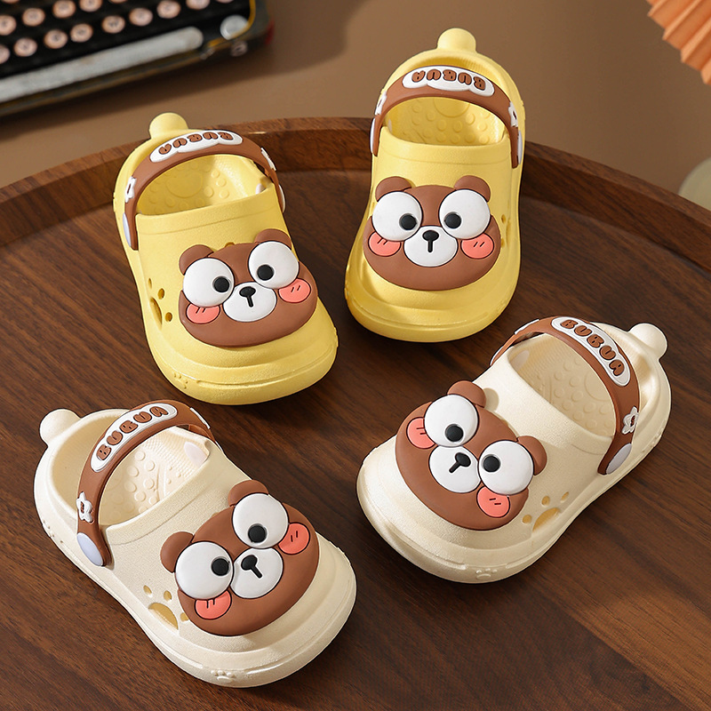 Children's Slippers Summer Children's Soft Sole Non-slip Girls' Cave Shoes Boys Children Cartoon Baby Sandals