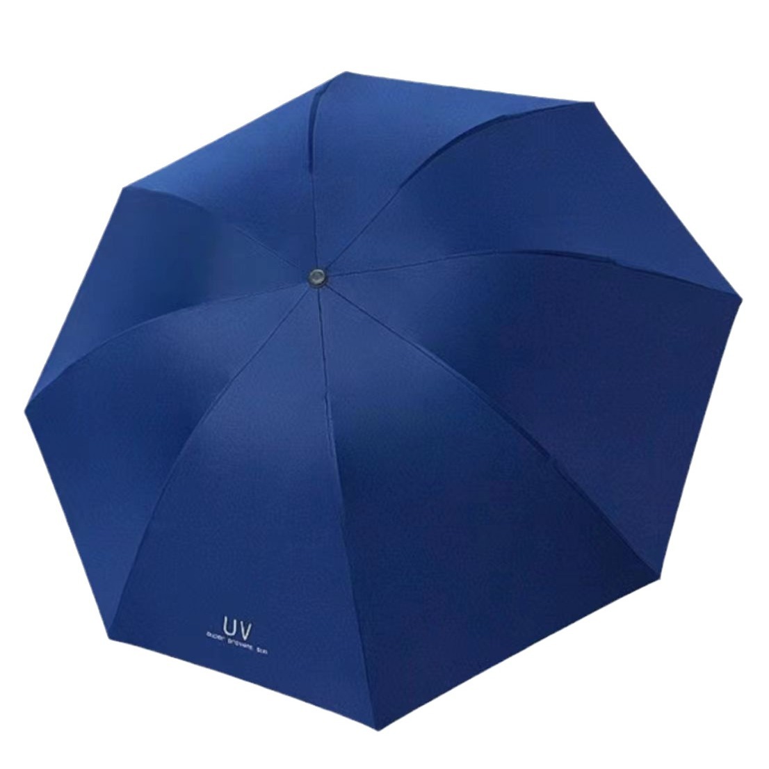 Fully automatic reinforced umbrella folding umbrella advanced sense increase rain and shine dual-purpose umbrella sunshade black rubber umbrella factory wholesale