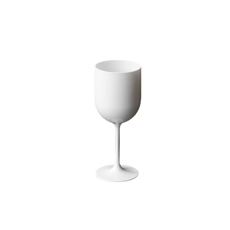 Factory wholesale thickened plastic red wine glass White goblet bar party champagne glass 16oz disposable cup