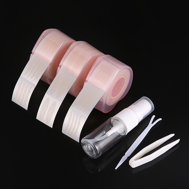Water Sticky Lace Double Eyelid Sticker Korean Pure Elegant Flower Boxed Water Mesh Beauty Eye Sticker Three-Piece Set of Tools