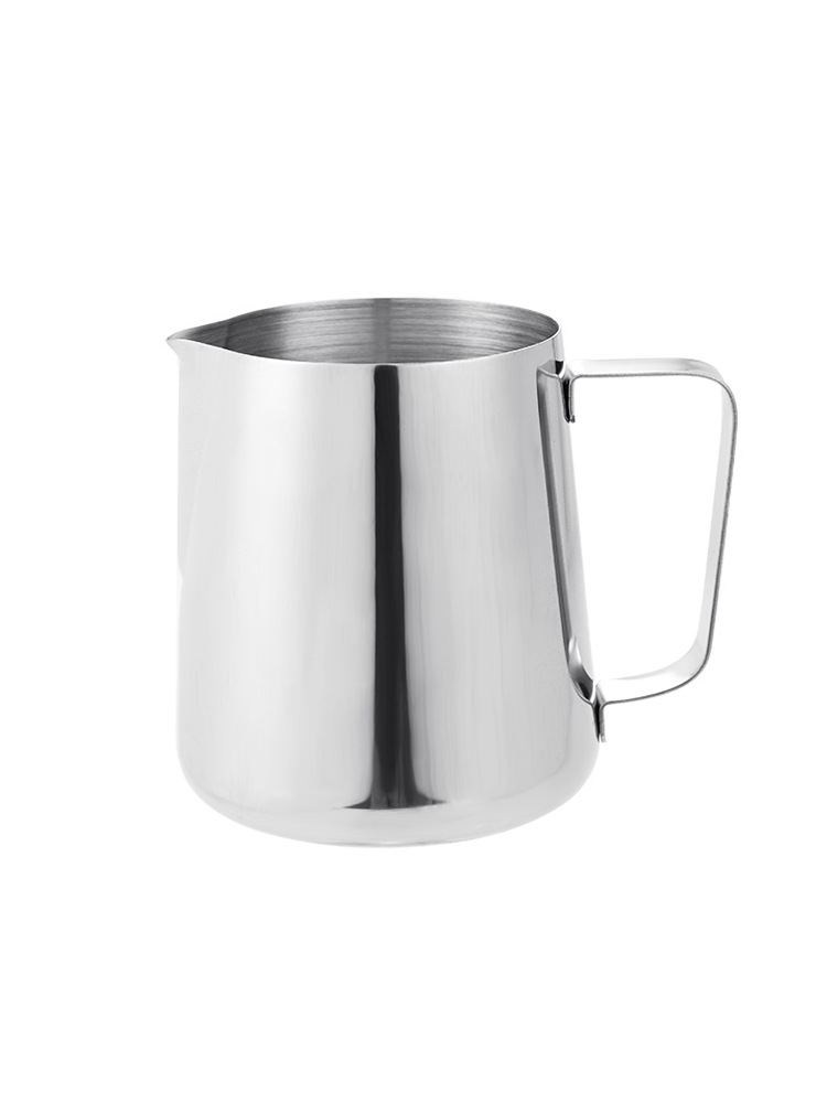 Thickened Stainless Steel Pull Flower Cup Pull Flower Tank Milk Bubble Cup with Scale Milk Bubble Pot Milk Tank Pointed Mouth Cup Coffee Artifact