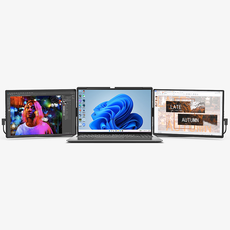 14.1 dual-screen high-definition portable screen notebook expansion screen portable display screen stock trading office secondary screen