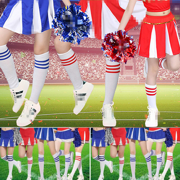 Children's adult football socks thin stockings dance performance cheerleading socks stall student sports socks