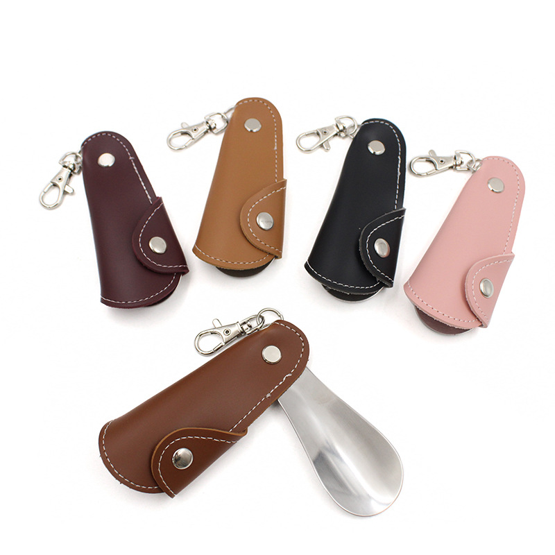 Spot leather folding shoehorn for the elderly and pregnant women portable shoe lifting device without bending over shoe wearing device shoe accessories