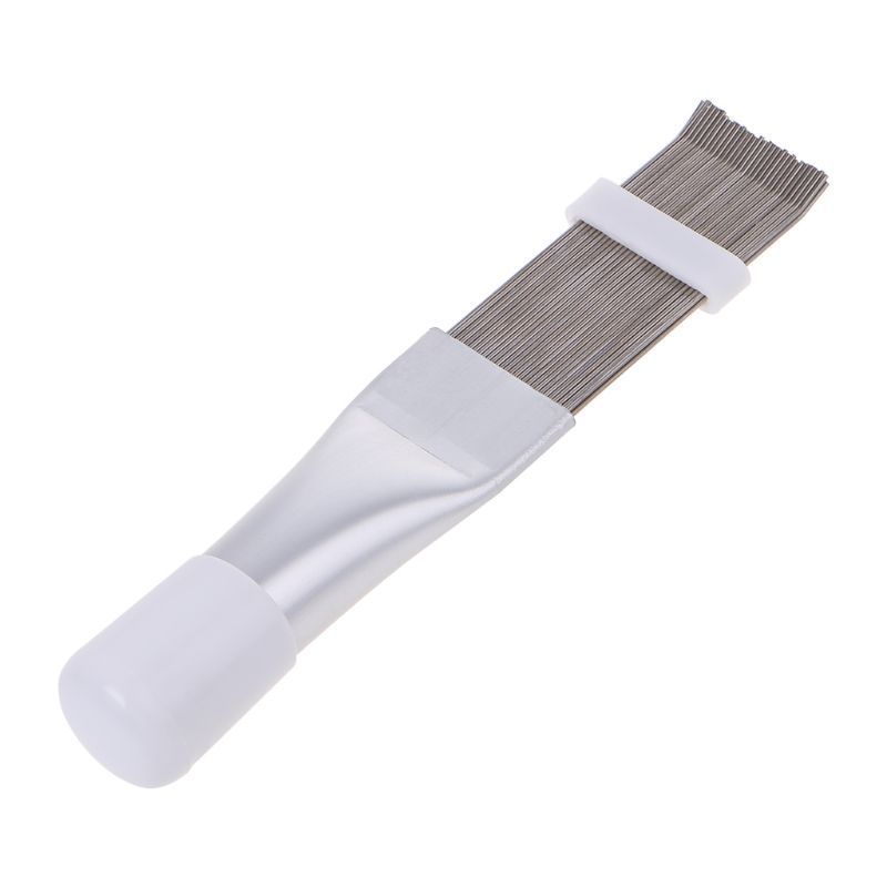 Green plastic fin comb metal fin comb air conditioner fin combing tool brush condenser cleaning dust removal brush