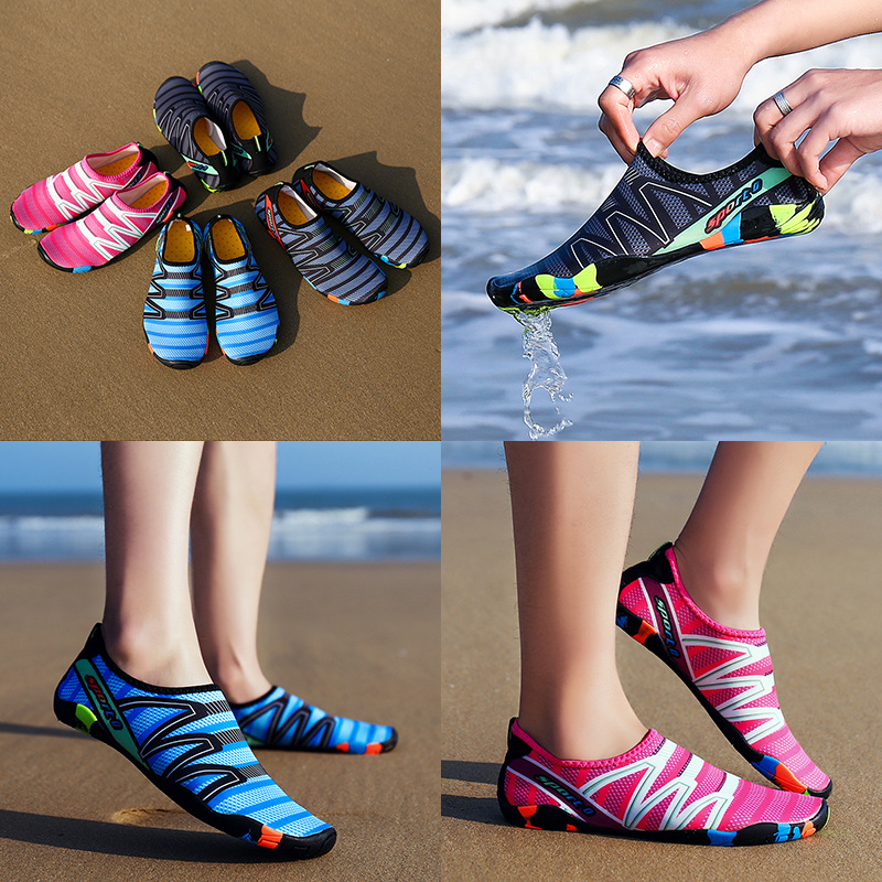 Cross-border New Beach Swimming Shoes Amazon Outdoor Tracing Shoes Men's and Women's Diving Wading Shoes Indoor Yoga Shoes