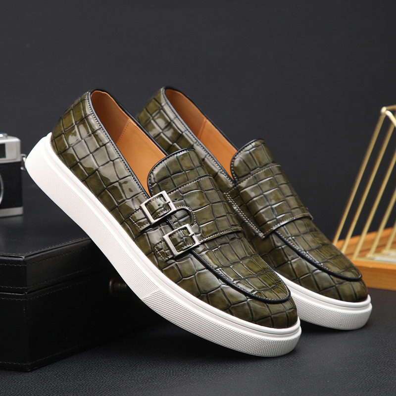 Men's Shoes summer breathable 2023 new casual slip-on loafers Tods men's business formal wear leather shoes men