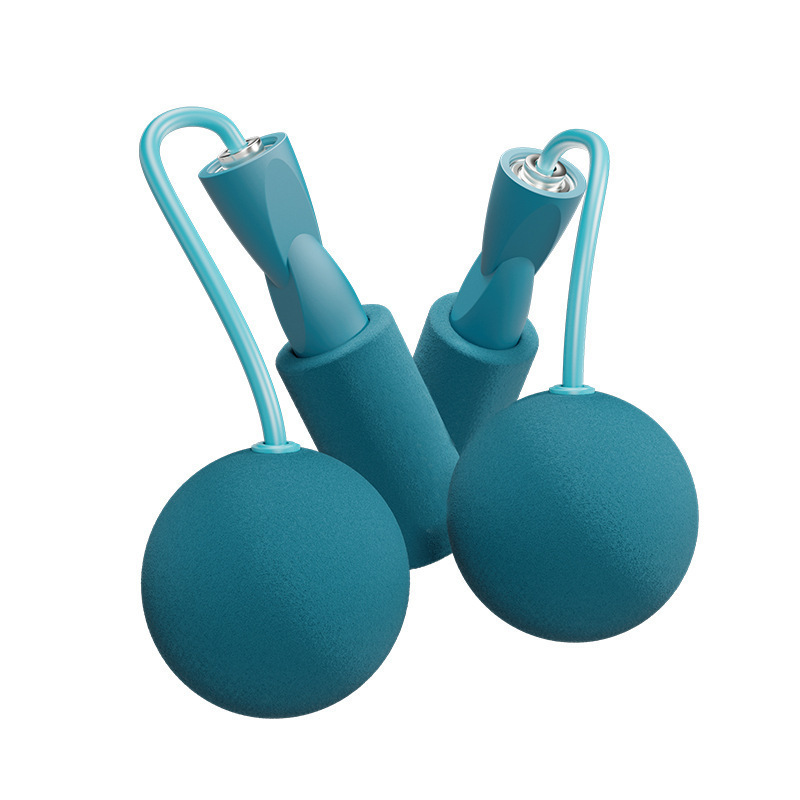 Cordless Rope Skipping Indoor Fitness Women's Sports Weight-bearing Slimming Professional Fat-burning Cordless Thick Ball Rope Skipping
