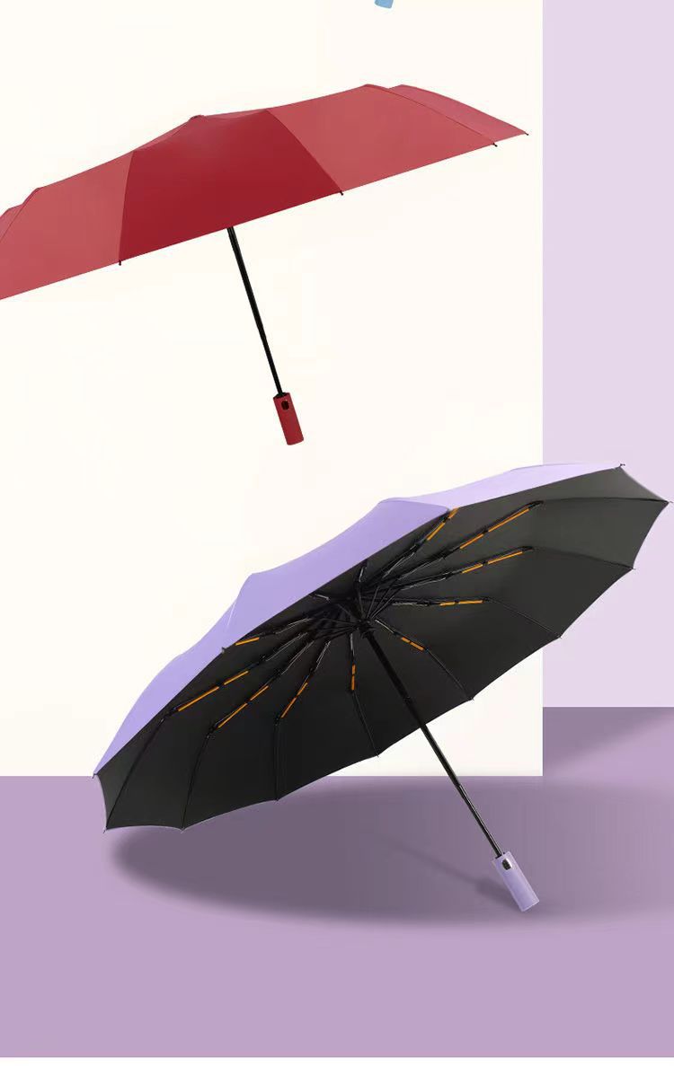 24骨全自動摺疊雨傘廠家批發太陽傘晴雨兩用遮陽傘廣告傘印刷LOGO