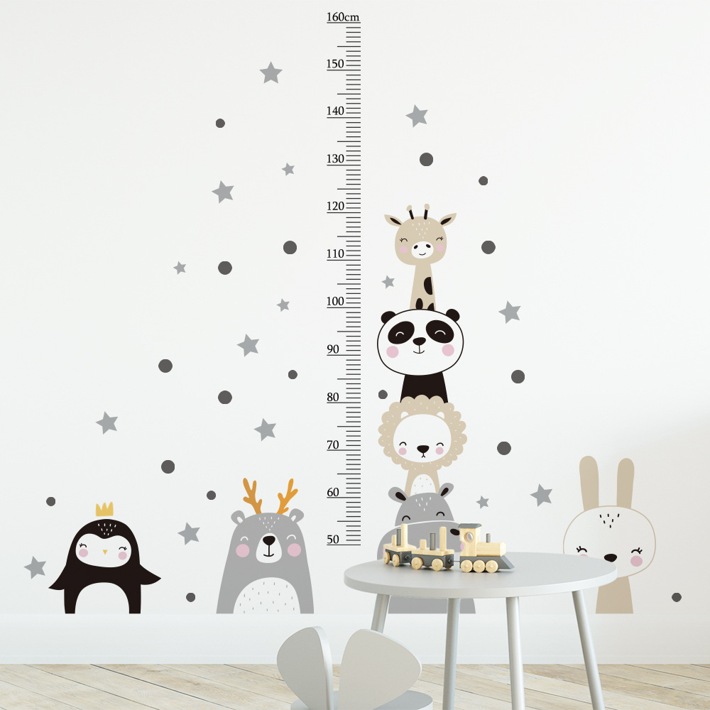 Cross-border new Nordic cartoon children's height measurement wall stickers children's room decoration creative stickers ZC-392-021