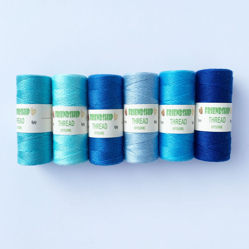 Factory Direct color tassel line Friendship Line 1mm color cotton tassel line DIY bracelet necklace rope
