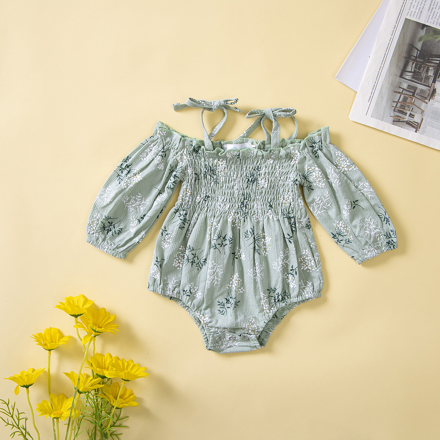 samgamibaby cross-border children's clothing summer baby sweet sling jumpsuit ins cute floral