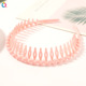 Frosted Small Wave Hair Band-Girl Powder