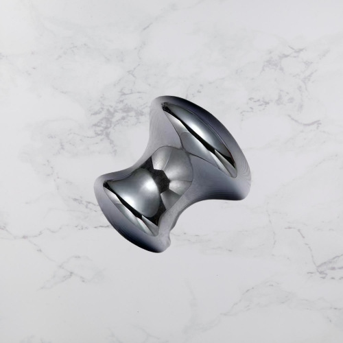 Natural energy stone terahertz beauty roller massager mushroom head thumb horn scraping instant ice melting