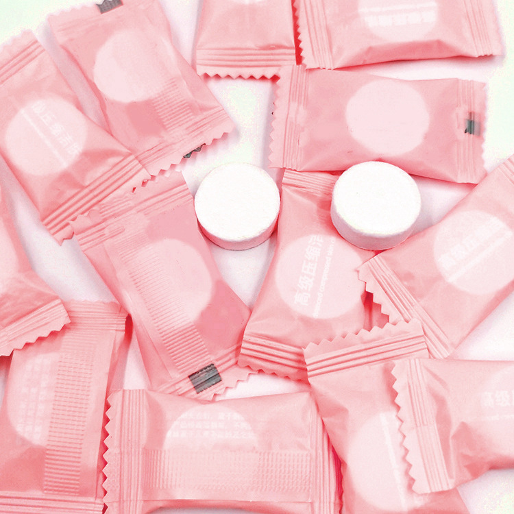Non-woven face towel portable hotel travel supplies disposable compressed towel candy cleansing towel