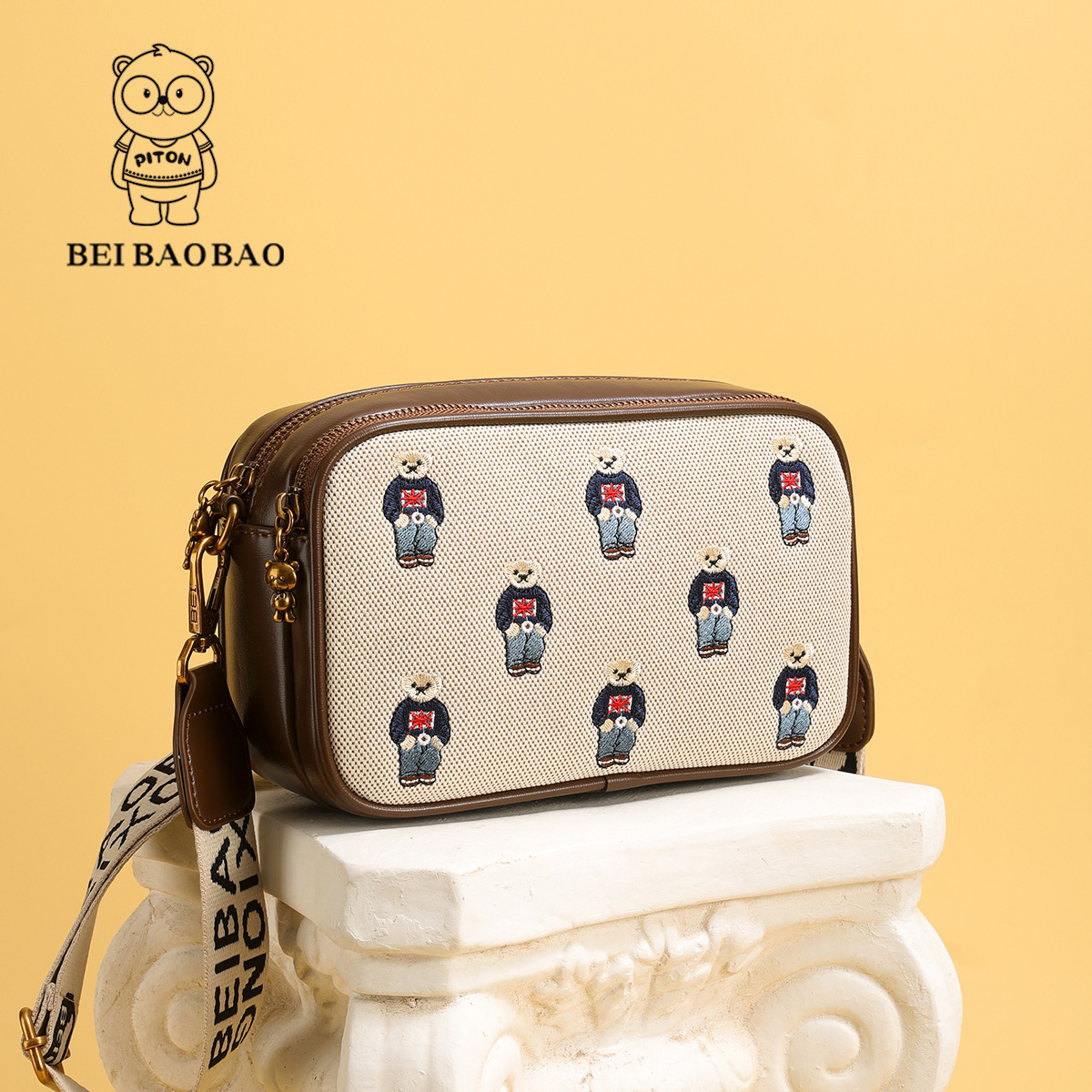 North Bag Source Factory Bag Women's Cartoon Women's Canvas Bag 2025 Casual Shoulder Crossbody Bag