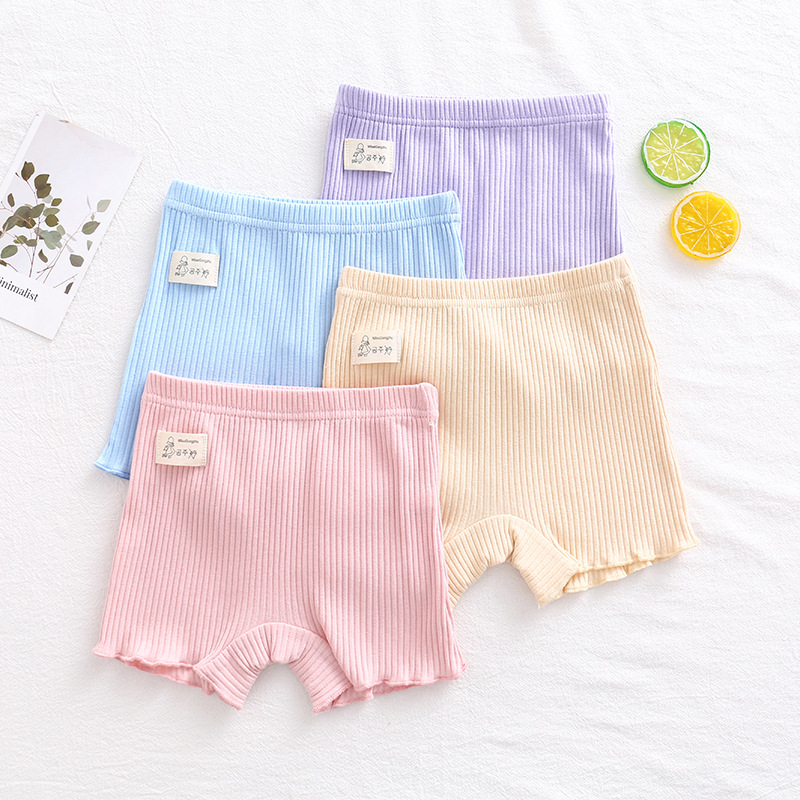 Girls' safety pants anti-light girls' extra leggings 95 cotton baby shorts underwear children's three-point pants