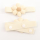 Button style one flower-beige