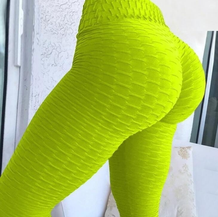 2020 Amazon Bubble Pants Sweat-wicking High Elastic Slim-fit Hip Leggings Women's Yoga Pants Women's Yoga Bra - ShopShipShake