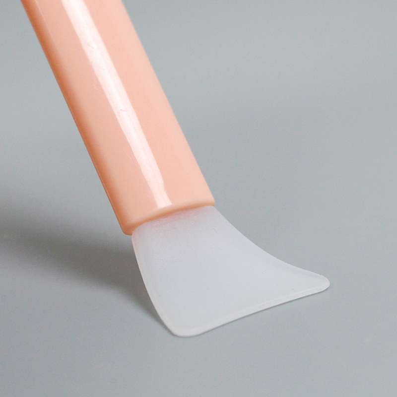 Makeup Mask Tool Double Head Silicone Brush Plate Scraper Mask Stick Mask Brush Soft Head Stirring Daubing Facial Scraper