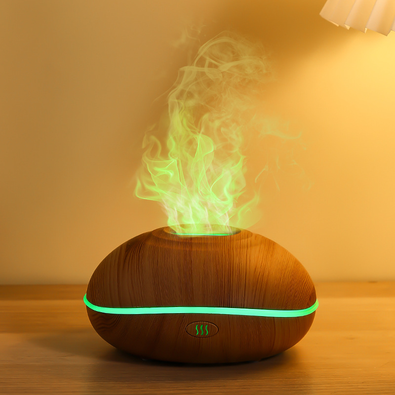 Cross-border ultrasonic wood grain colorful aromatherapy machine small usb essential oil aromatherapy diffuser home diffuser wholesale