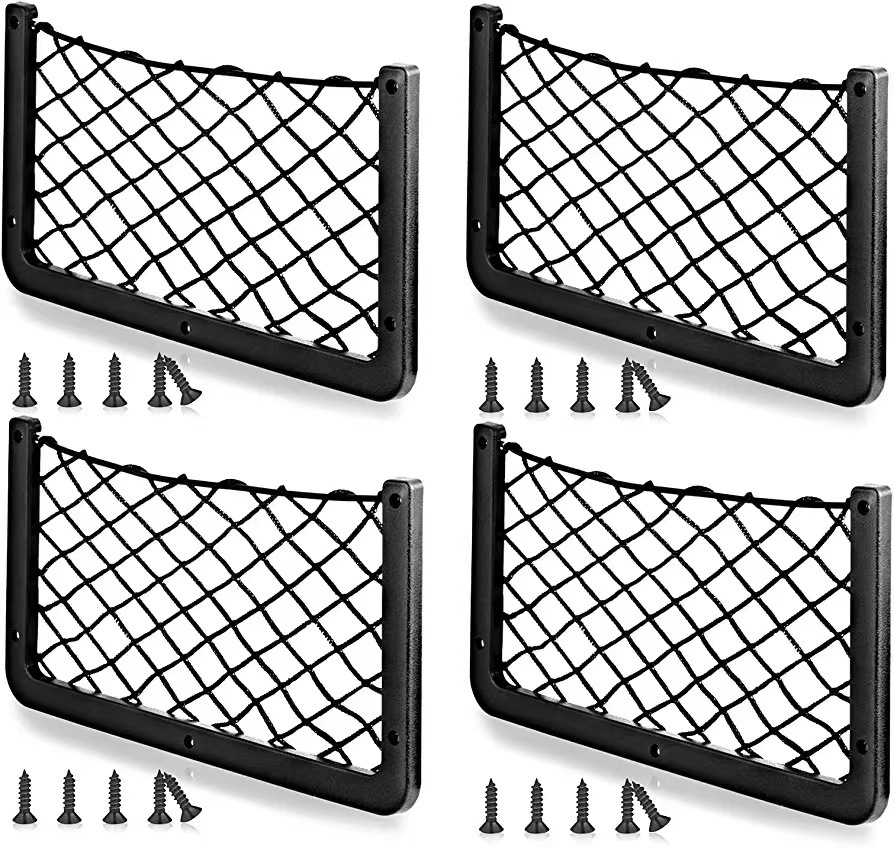 Cross-border car storage net pocket sundries storage bag medium bus modified RV auditorium seat storage net pocket wholesale