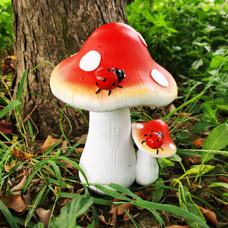 琢の華大キノコ置物花園ベランダ庭園装飾植物部品diy鉢植え植木鉢装飾品|undefined