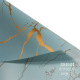 Golden marble Korean plain paper [Phantom of the Opera Blue/20 sheets]; See option chart