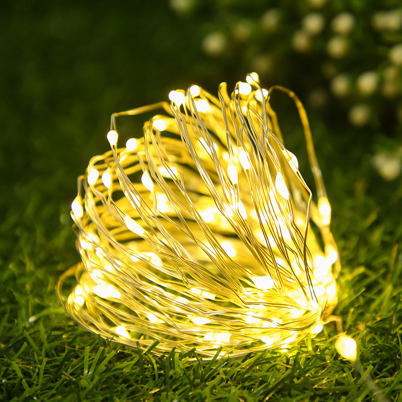 led string light battery box copper wire lamp Christmas lights star lights bouquet gift box cake decoration rice copper wire lamp