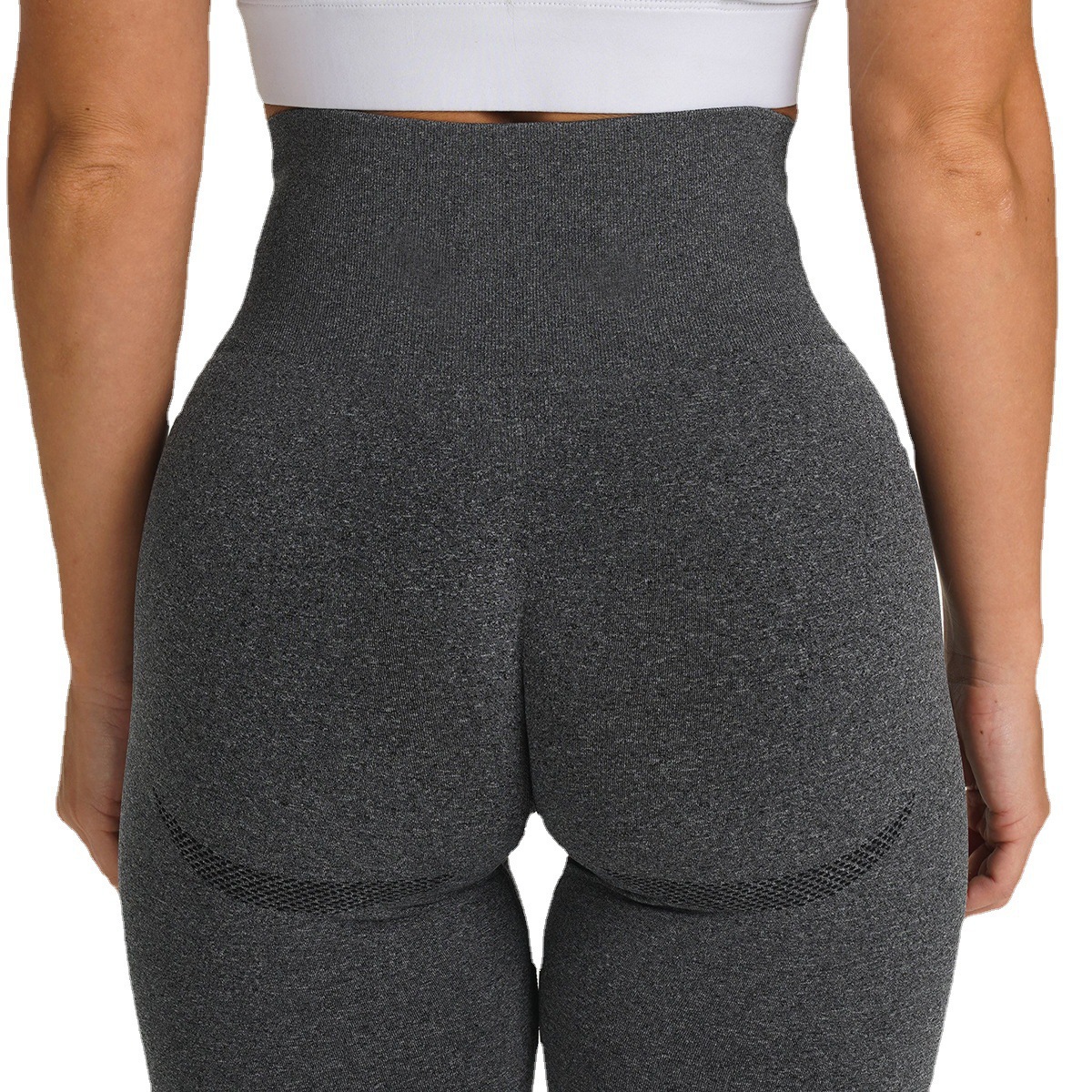 European and American Small Crescent High Waist Hip-lifting Fitness Pants Women's High Stretch Quick-drying Tight Sports Pants Internet Celebrity Peach Yoga Pants