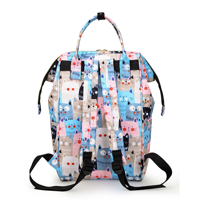 2023 new Korean portable mummy bag large capacity nylon casual mother bag light shoulder baby bag wholesale