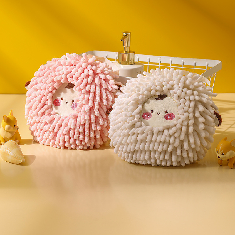 Shan Mu Xi Yang Chenille Handball Microfiber Hanging Towel Household Children's Kitchen Hanging Towel Support