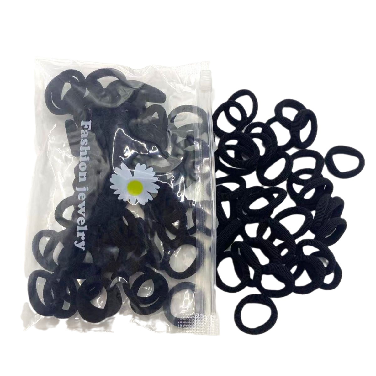 Factory Direct children's towel ring color small rubber band hair rope thumb hair ring does not hurt hair baby hair rope bag