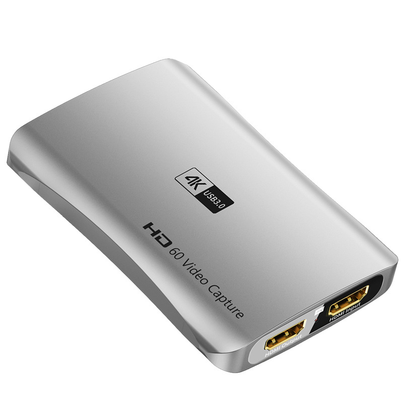 4K60hz HD HDMI video capture card USB3.0 with loop out 1080p60 frames game live recording box
