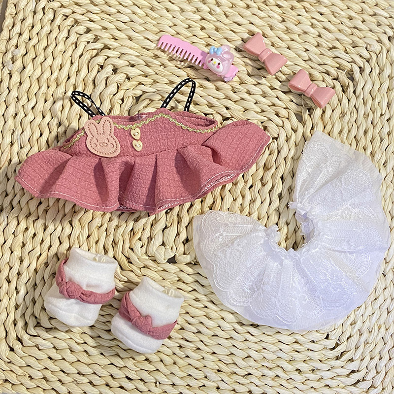 Cotton Doll 20cm Doll Clothes Spot Non-Attribute Princess Skirt Doll Clothes Shoes Gift Doll for Girls