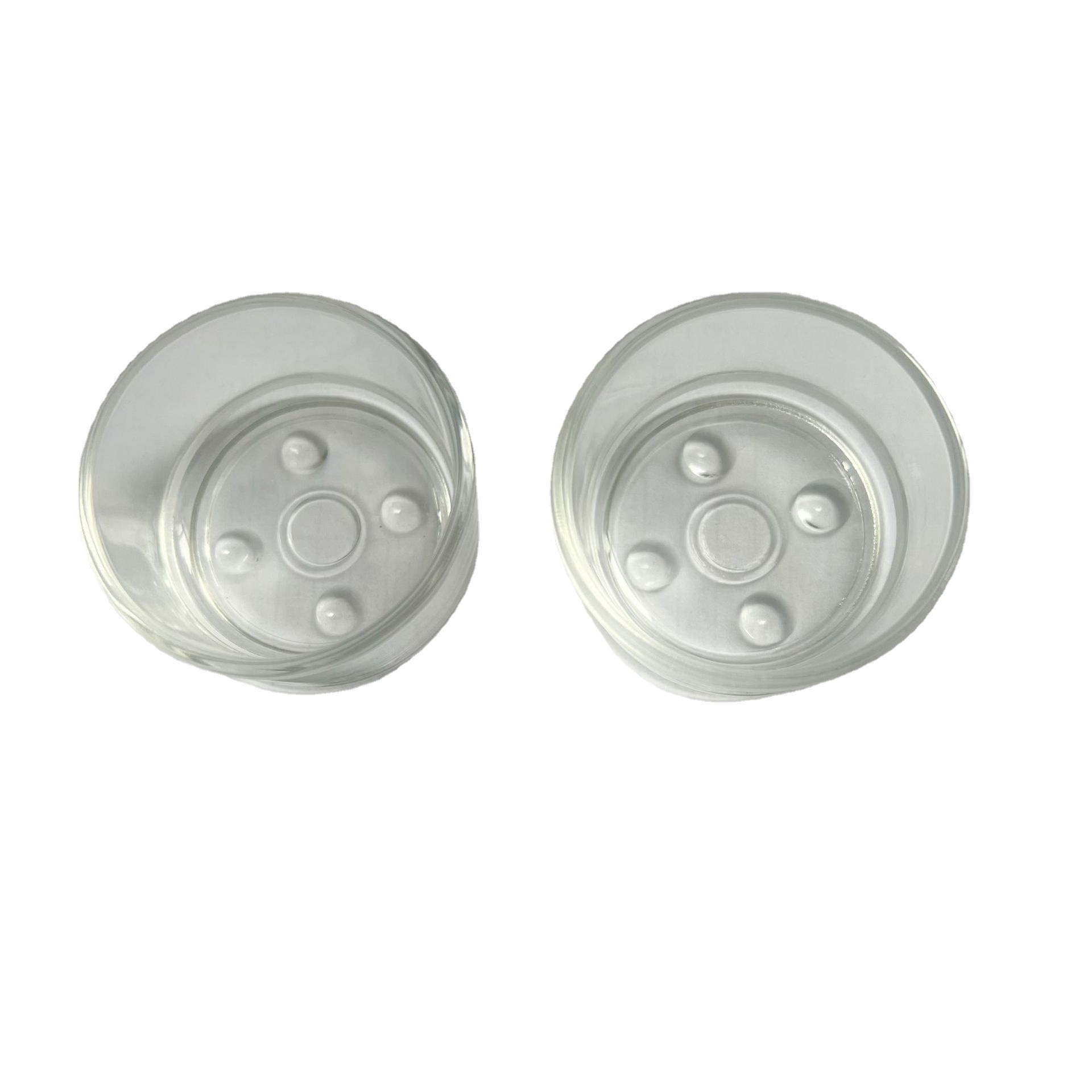 Factory Direct Supply glass aromatherapy candle Cup candle holder tea wax Cup four-point Cup 45*25 * 43mm candle material