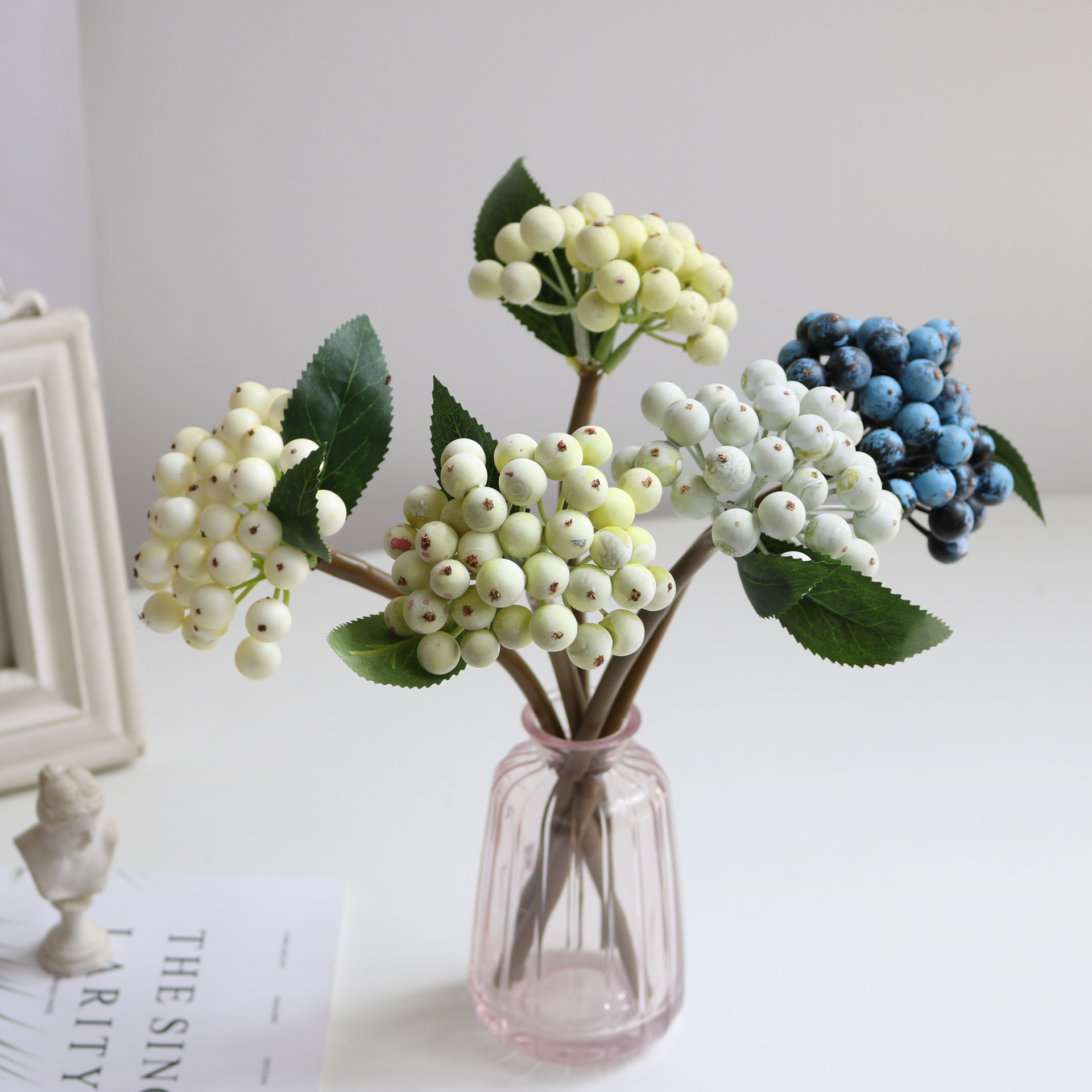 Simulation flowers small berries European living room ornaments Christmas decoration flower arrangement accessories simulation berries
