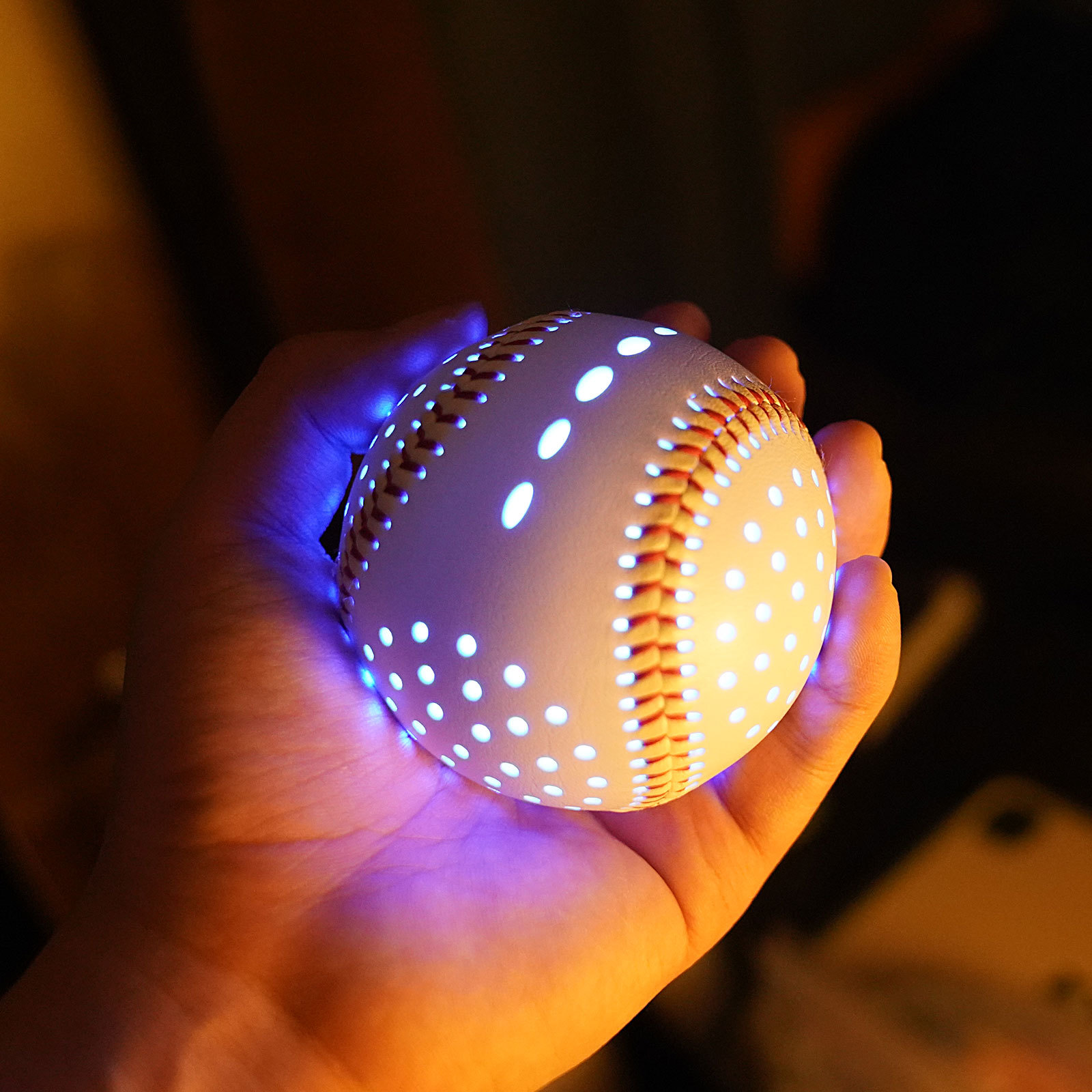 LED Light Emitting Baseball Lithium Battery USB Rechargeable Baseball Gift Decoration Baseball