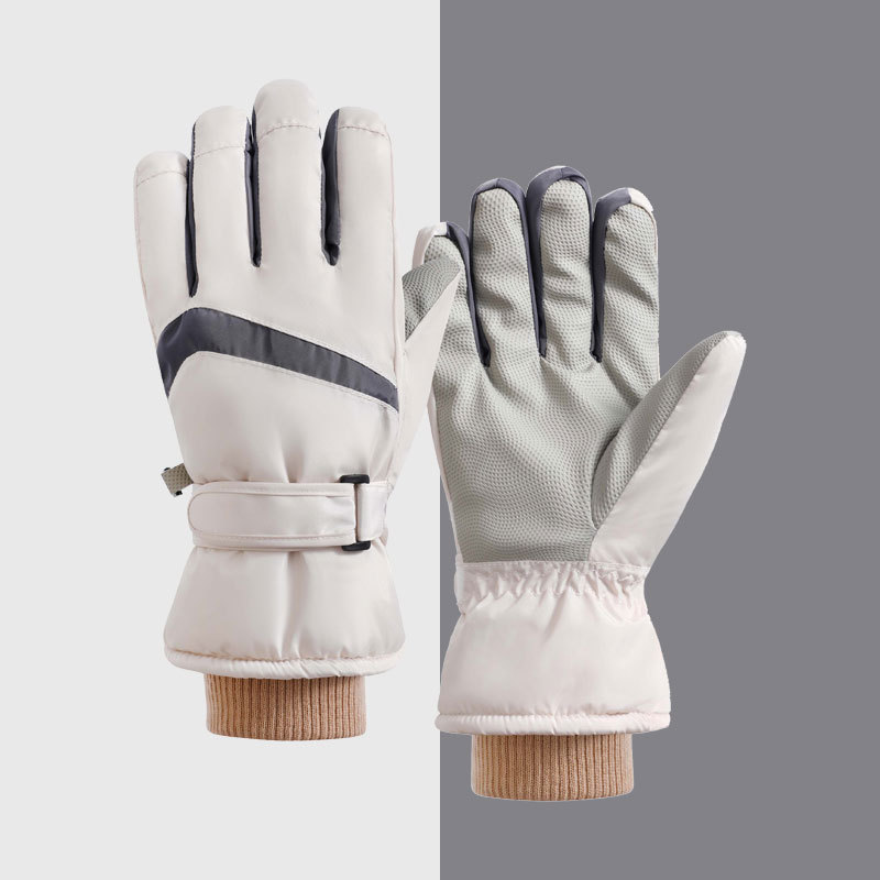 Winter women's outdoor cycling sports ski gloves fleece-lined thick warm waterproof touch screen riding gloves
