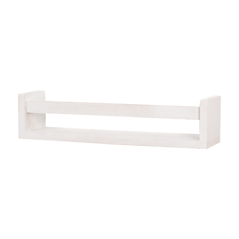 Household Kitchen Rack Wooden Wall-mounted Punch-free Seasoning Rack Spice Storage Rack Seasoning Bottle Storage Rack