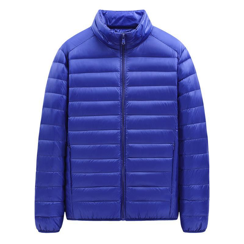 2022 new men's down cotton-padded jacket youth solid color cotton-padded jacket coat spot light size men's a generation of hair