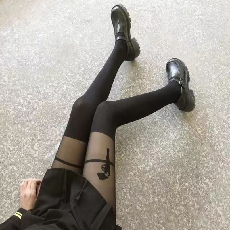 Pistol stockings sexy pantyhose revolver stockings nightclub disco sexy long tube pantyhose through meat stockings