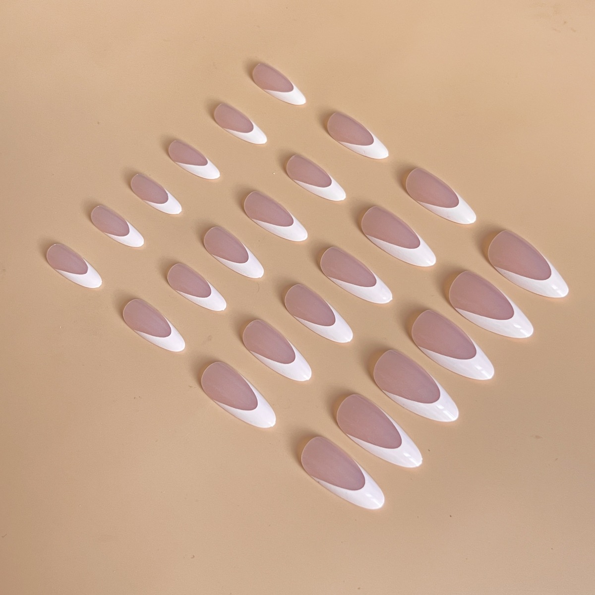 Long Almond wear nail press on nails