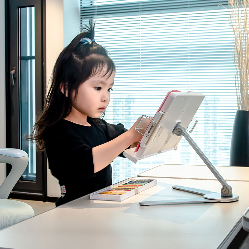 Multifunctional Portable Lifting Reading Rack Children Students Adult Fixed Desk Flat Reading Metal Support Frame