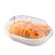 Factory Direct acrylic transparent cover rattan-like woven cake basket fruit basket dustproof food cover supermarket display basket