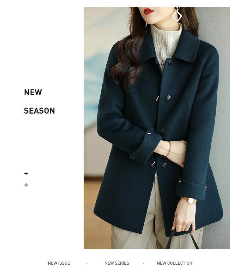 New Women's Fashion Small Casual Slim Versatile High-end Cotton Wool Coat Trendy Jacket_voghion.com