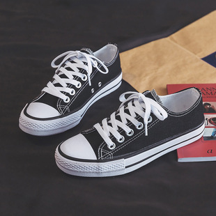 Distribution FUBU direct A01 classic evergreen canvas shoes vulcanized rubber shoes student cloth shoes low shallow women's shoes